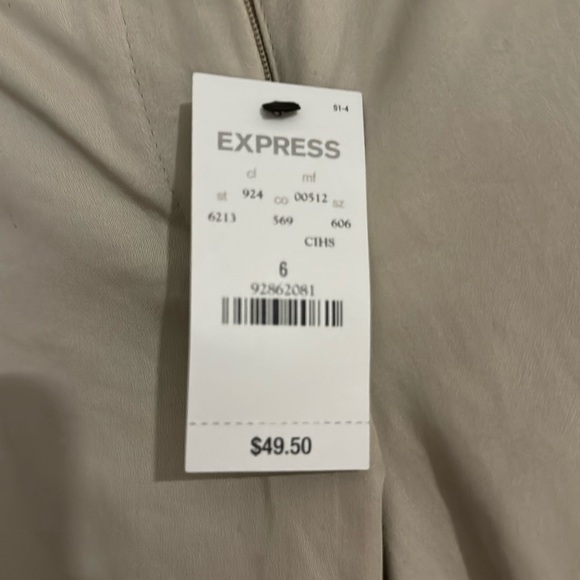 NWT Express size 6 crop khaki editor pant - Picture 4 of 6
